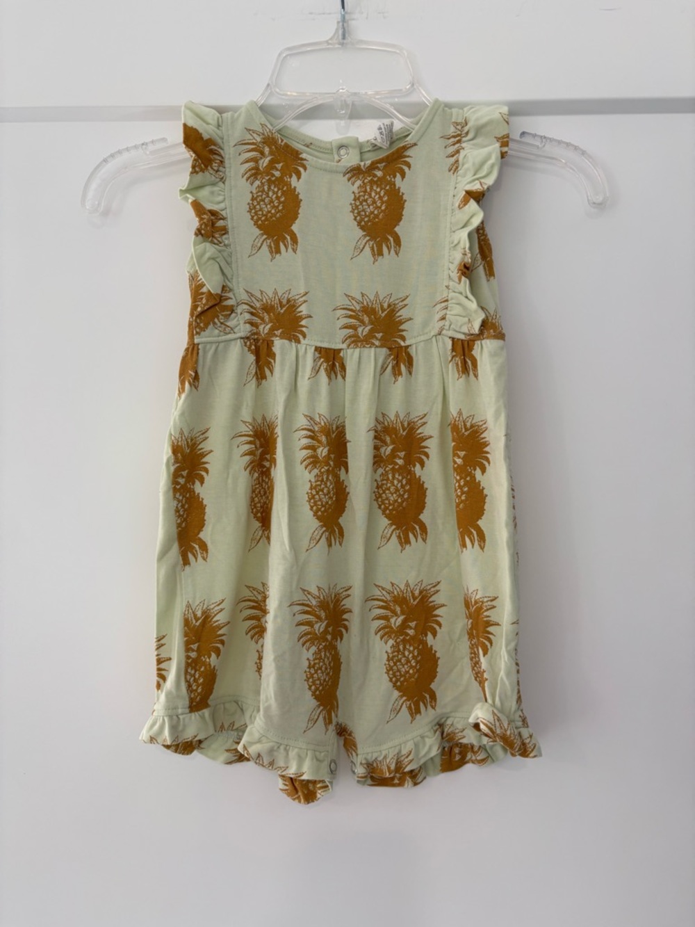 Kate Quinn Pineapple Bamboo Snap Romper 18-24 months